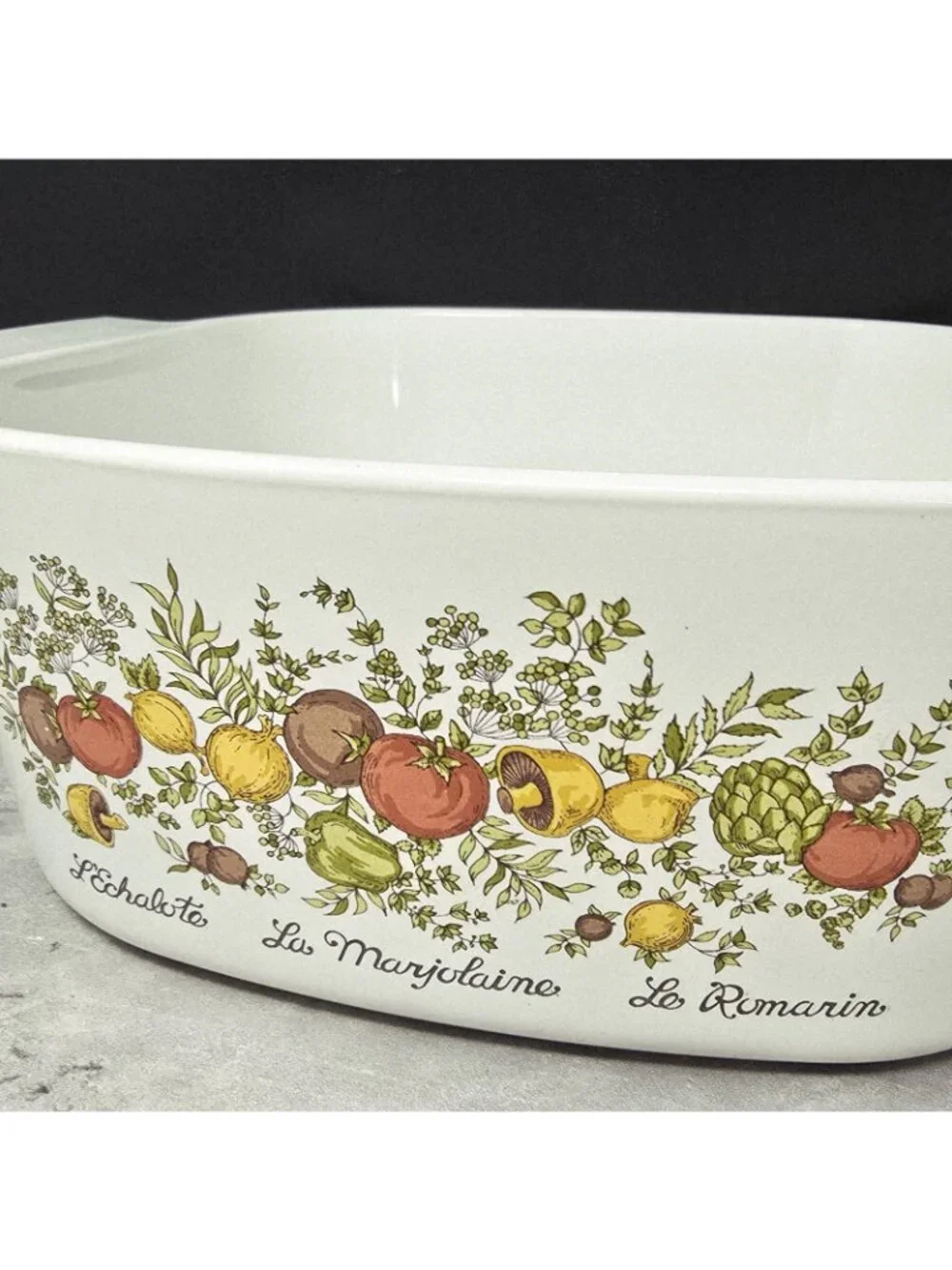 Big Bertha Corelle Spice Of Life 5 quart Baker *Great Vibrant Graphic (No DWD)